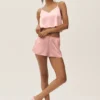 Radiance-singleter i silke-blanding – solkysset rosa