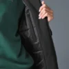 Rain or Shine Puffer lang frakk – svart