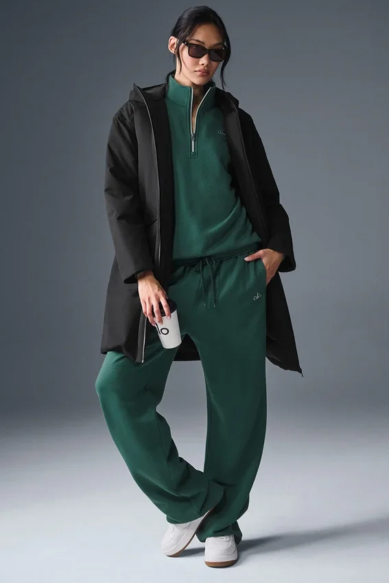 Rain or Shine Puffer lang frakk – svart