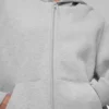 Renown Heavy Weight Full Zip Hettegenser – Athletic Heather Grey