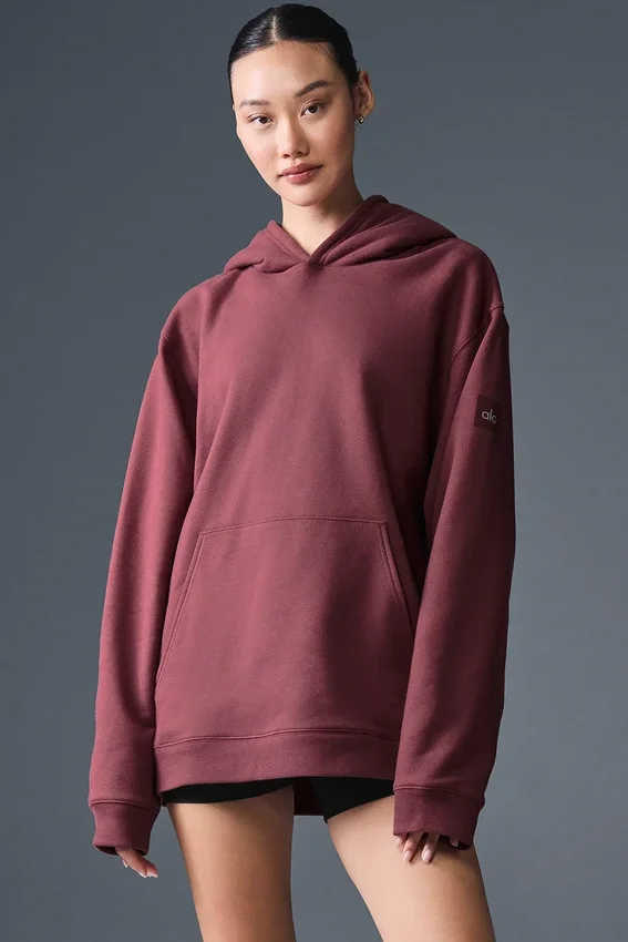 Renown Heavy Weight Hettegenser – Burgundy Truffle