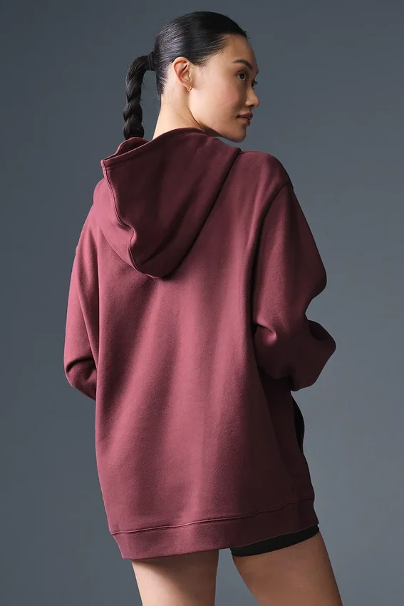 Renown Heavy Weight Hettegenser – Burgundy Truffle