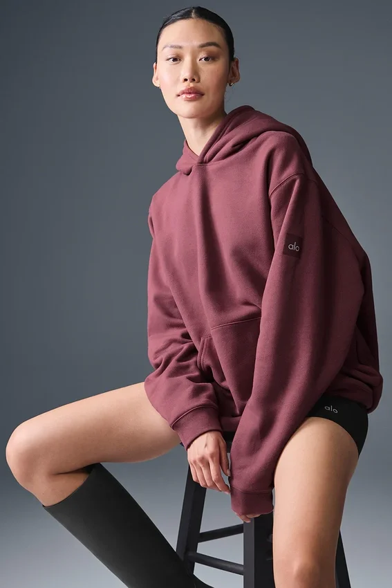 Renown Heavy Weight Hettegenser – Burgundy Truffle