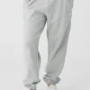 Renown joggebukser med mansjetter i kraftig stoff – Athletic Heather Grey