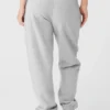 Renown joggebukser med mansjetter i kraftig stoff – Athletic Heather Grey