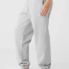 Renown joggebukser med mansjetter i kraftig stoff – Athletic Heather Grey