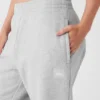 Renown joggebukser med mansjetter i kraftig stoff – Athletic Heather Grey