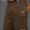 Renown joggebukser med mansjetter i tykk French Terry – Espresso