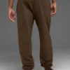 Renown joggebukser med mansjetter i tykk French Terry – Espresso