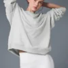 Renown tykk genser med rund hals – Athletic Heather Grey