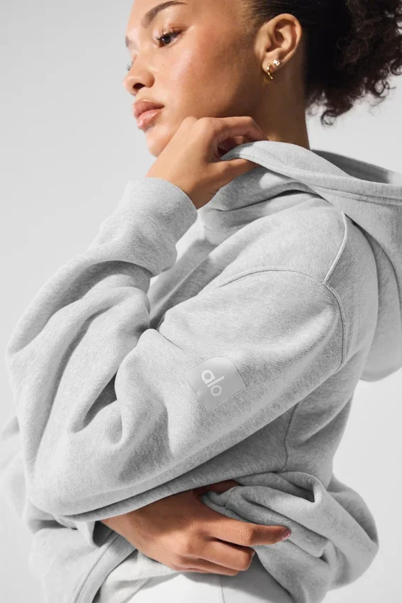 Renown tykk hettegenser – Athletic Heather Grey