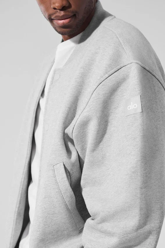 Renown Varsity-jakke – Athletic Heather Grey