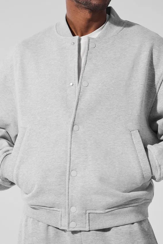 Renown Varsity-jakke – Athletic Heather Grey