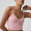 Ribbet, delikat lounge-singleter – vintage rosa