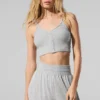 Ribbet, delikat loungesingleter – Athletic Heather Grey