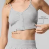 Ribbet, delikat loungesingleter – Athletic Heather Grey