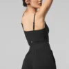 Ribbet, delikat loungesingleter – svart