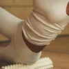 Ribbet En Pointe-singleter – elfenben