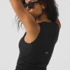 Ribbet En Pointe-singleter – svart