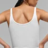 Ribbet Prosper-tanktop – hvit
