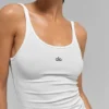 Ribbet Prosper-tanktop – hvit