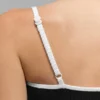 Ribbet strikkegenser Highline-kjol – svart/hvit