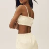 Riviera Bloomer-BH i linblanding – sandbeige