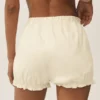 Riviera Bloomer-shorts i linblanding – sandbeige