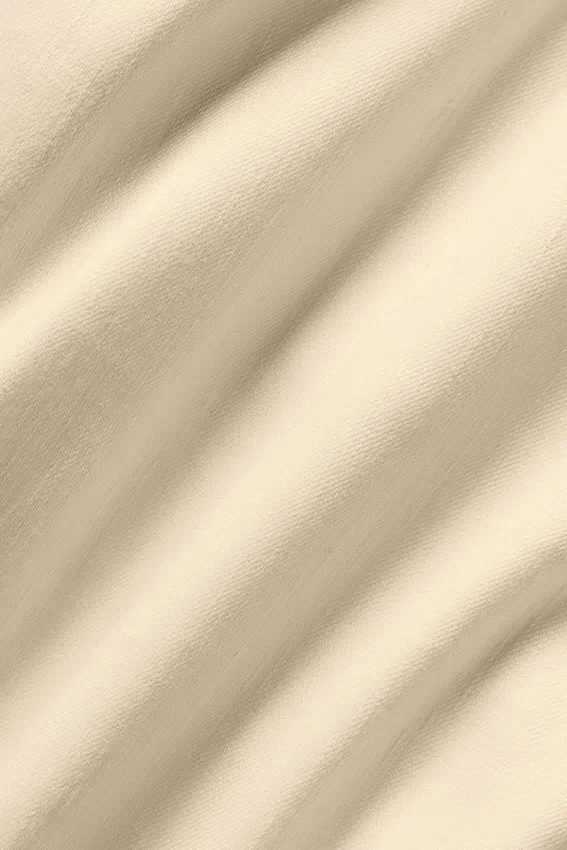 Riviera-bukser med vid benåpning i linblanding – Sandy Beige