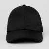 Satin-cap til fritiden – svart