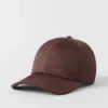 Satin Off-Duty-cap – Brownstone