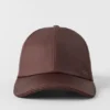 Satin Off-Duty-cap – Brownstone