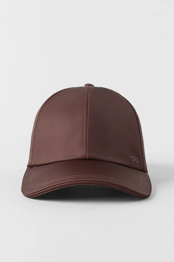 Satin Off-Duty-cap – Brownstone