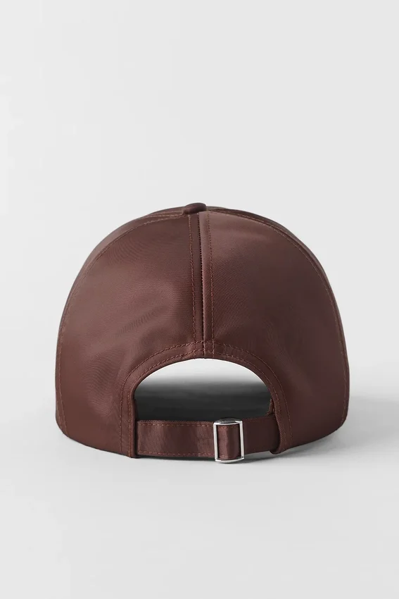 Satin Off-Duty-cap – Brownstone