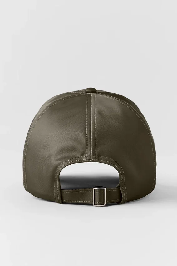 Satin Off-Duty-cap – Olive Tree