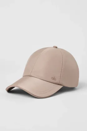 Satin Off-Duty-cap – taupe Satin