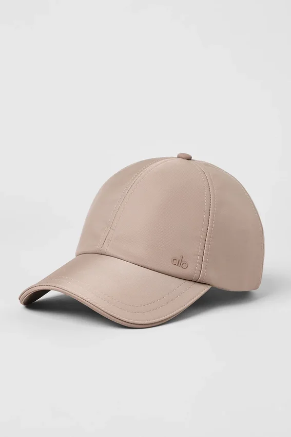 Satin Off-Duty-cap – taupe Satin