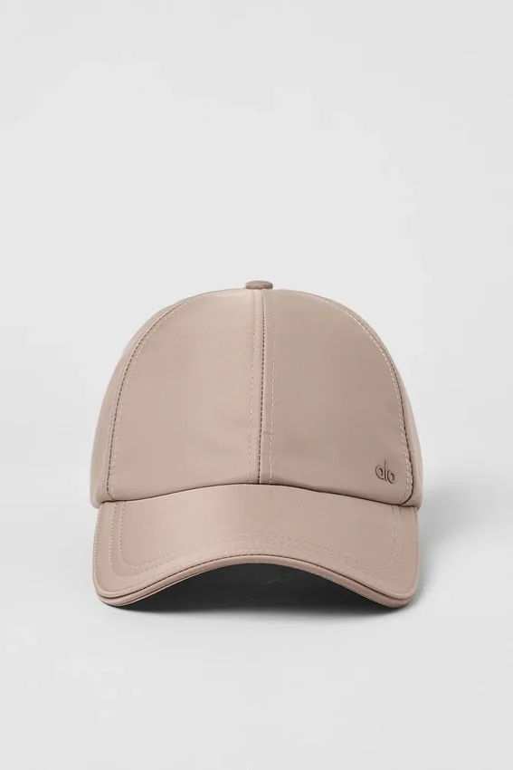 Satin Off-Duty-cap – taupe Satin