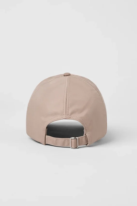 Satin Off-Duty-cap – taupe Satin