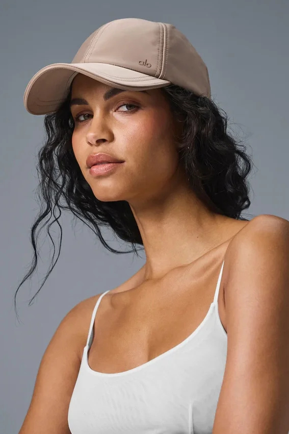 Satin Off-Duty-cap – taupe Satin