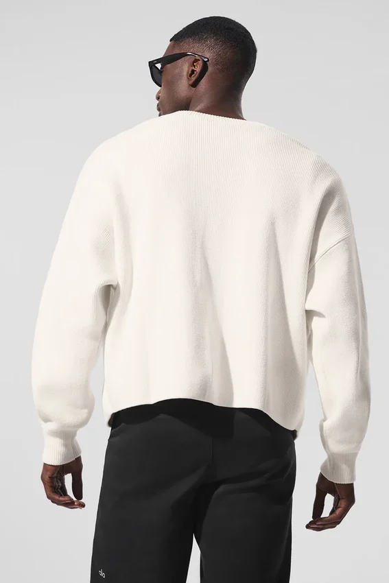 Scholar-cardigan – elfenben