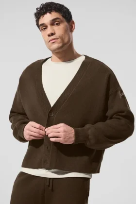 Scholar-cardigan – Espresso