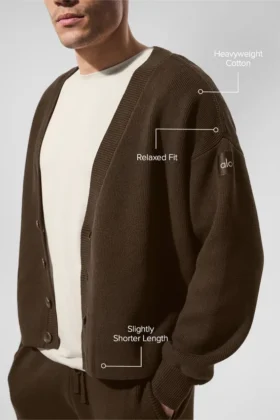 Scholar-cardigan – Espresso