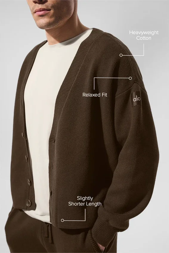 Scholar-cardigan – Espresso