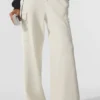 Scholar High-Waist Cargo Bukser – elfenben