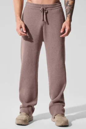 Scholar joggebukser med rette ben – Mushroom Heather