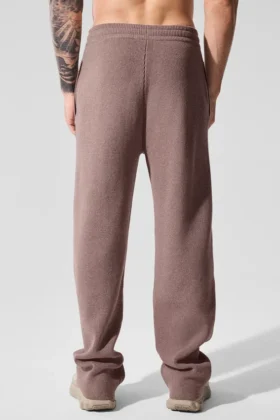 Scholar joggebukser med rette ben – Mushroom Heather