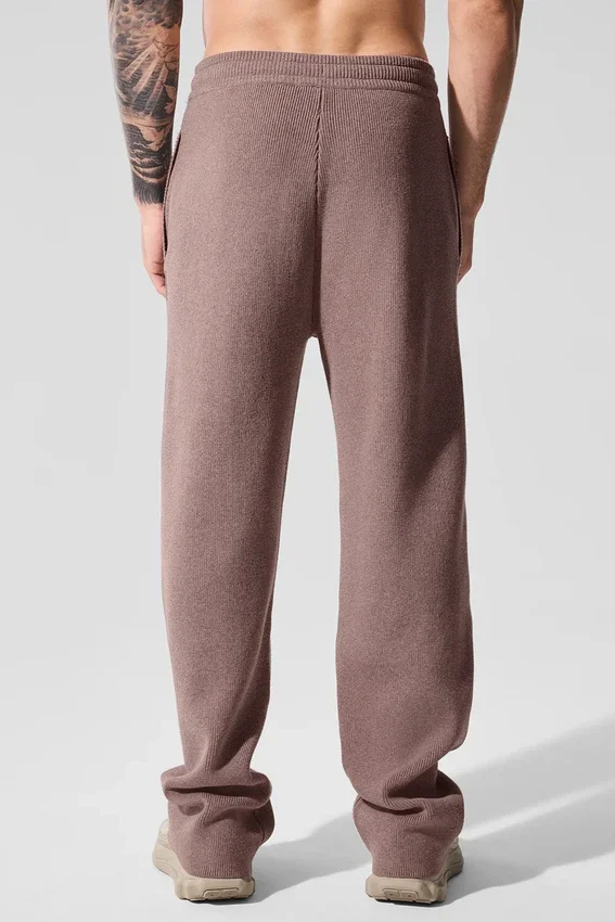 Scholar joggebukser med rette ben – Mushroom Heather