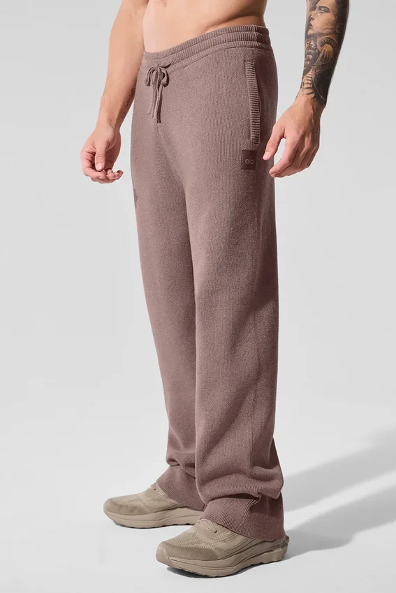 Scholar joggebukser med rette ben – Mushroom Heather