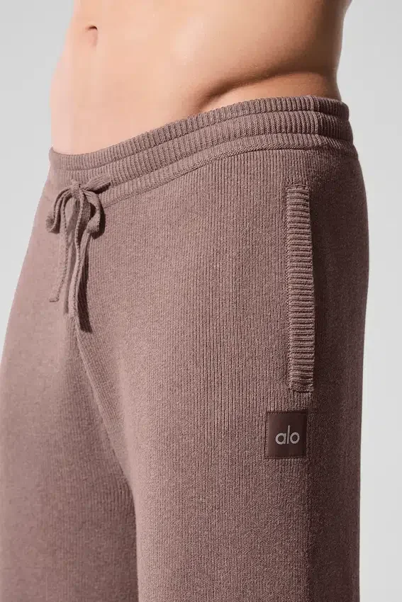 Scholar joggebukser med rette ben – Mushroom Heather